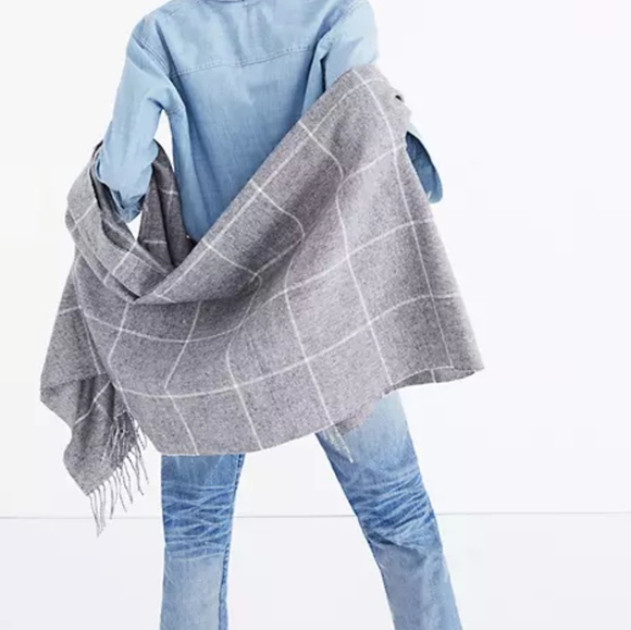 Madewell Accessories - Madewell Micro-Check Cape Scarf